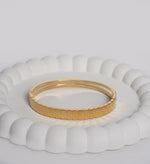 Load image into Gallery viewer, Ridged Gold Bracelet
