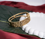Load image into Gallery viewer, Lattice Gold Cuff Bracelet
