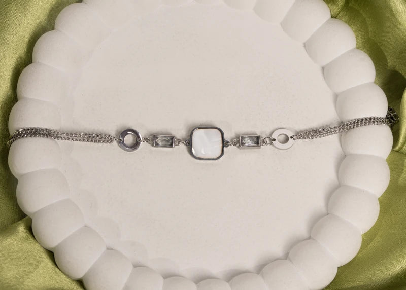 Geometric Silver Bracelet