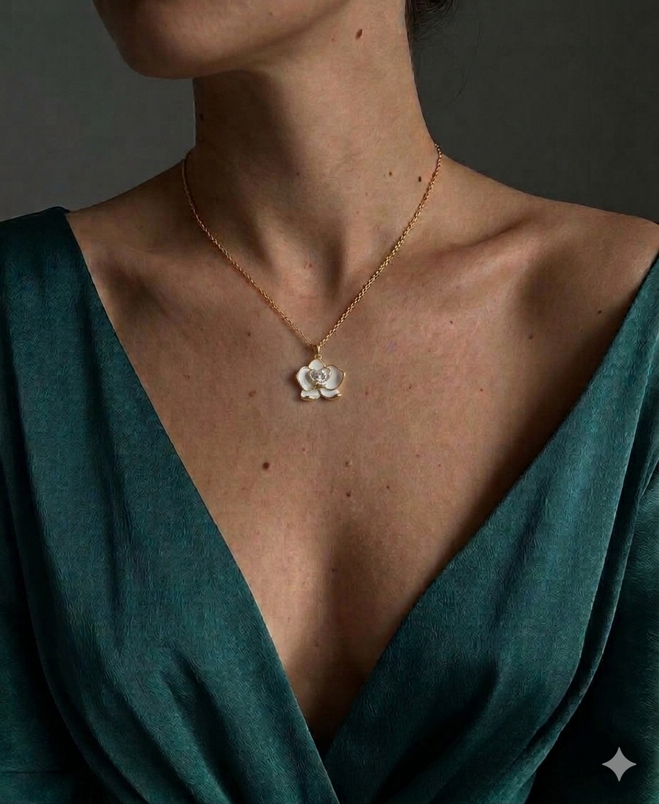 Floral Gold Necklace