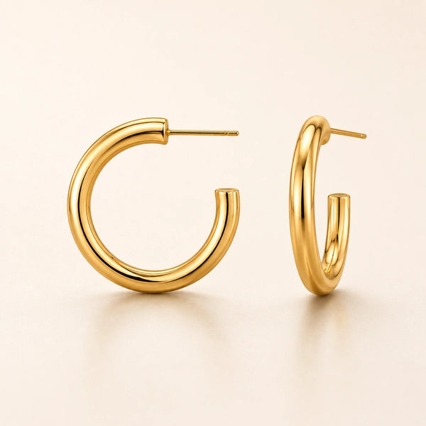 Classic Gold Hoop Earrings