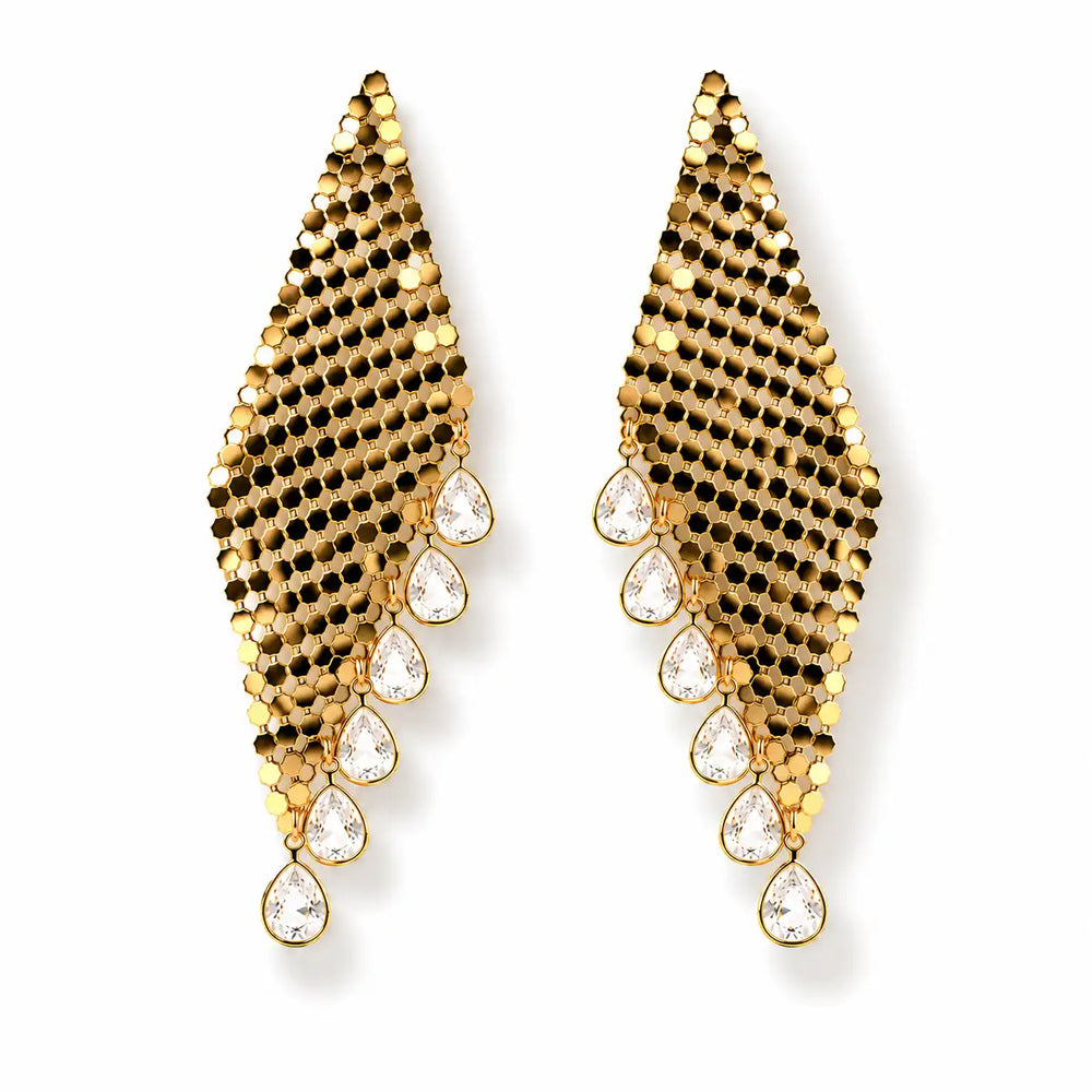 Golden Cascade Earrings