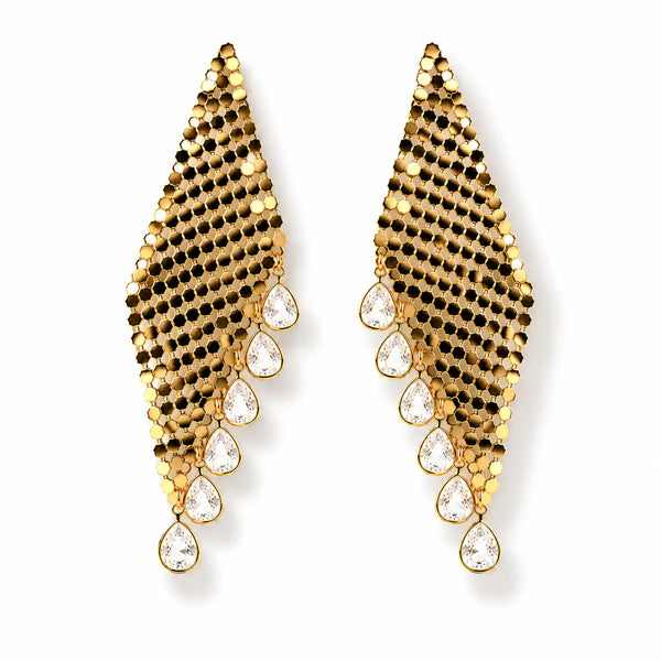 Golden Cascade Earrings