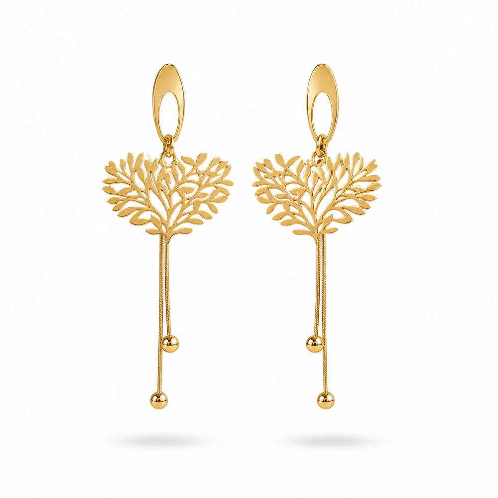 Nature-Inspired Drop Earrings