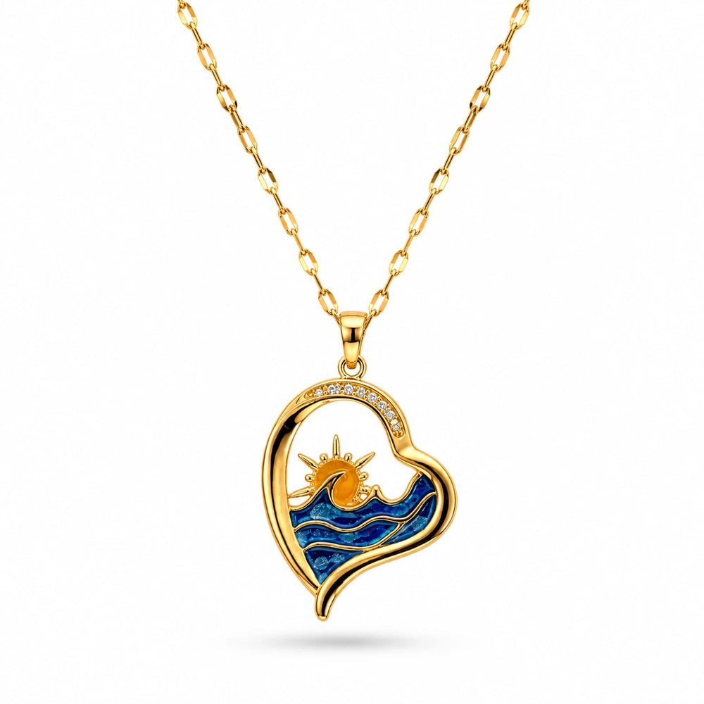 Ocean Heart Necklace