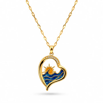 Ocean Heart Necklace