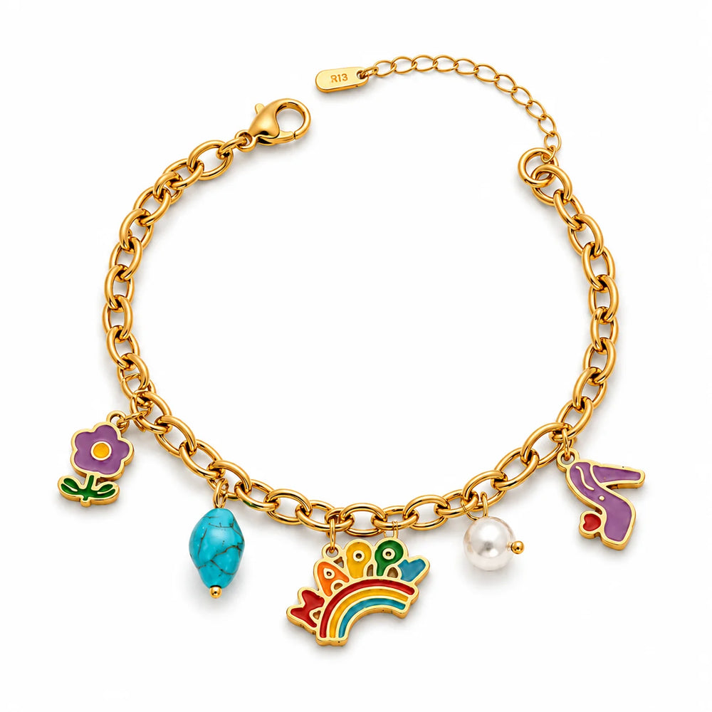 Rainbow Reverie Charm bracelet