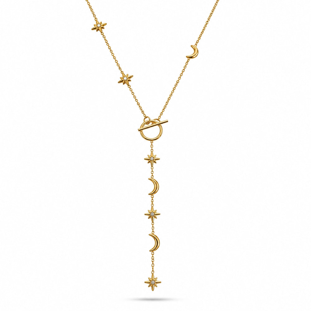 Luna Starfall Lariat Necklace