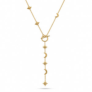 Luna Starfall Lariat Necklace