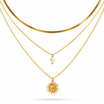 Load image into Gallery viewer, Solar Pearl Layered Necklace
