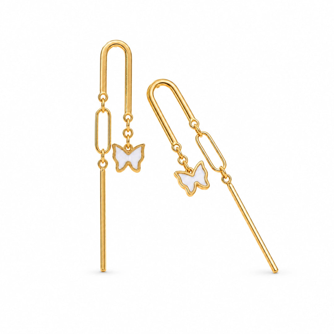 Lumière Butterfly Threader Earrings