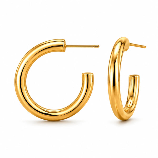 Classic Gold Hoop Earrings