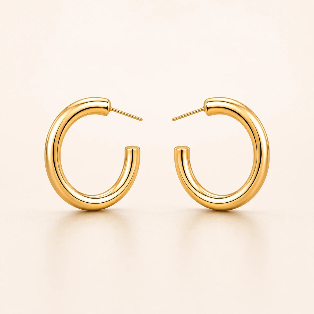 Classic Gold Hoop Earrings