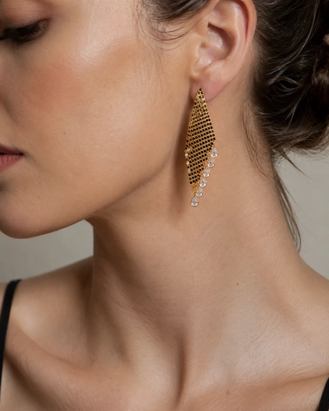 Golden Cascade Earrings