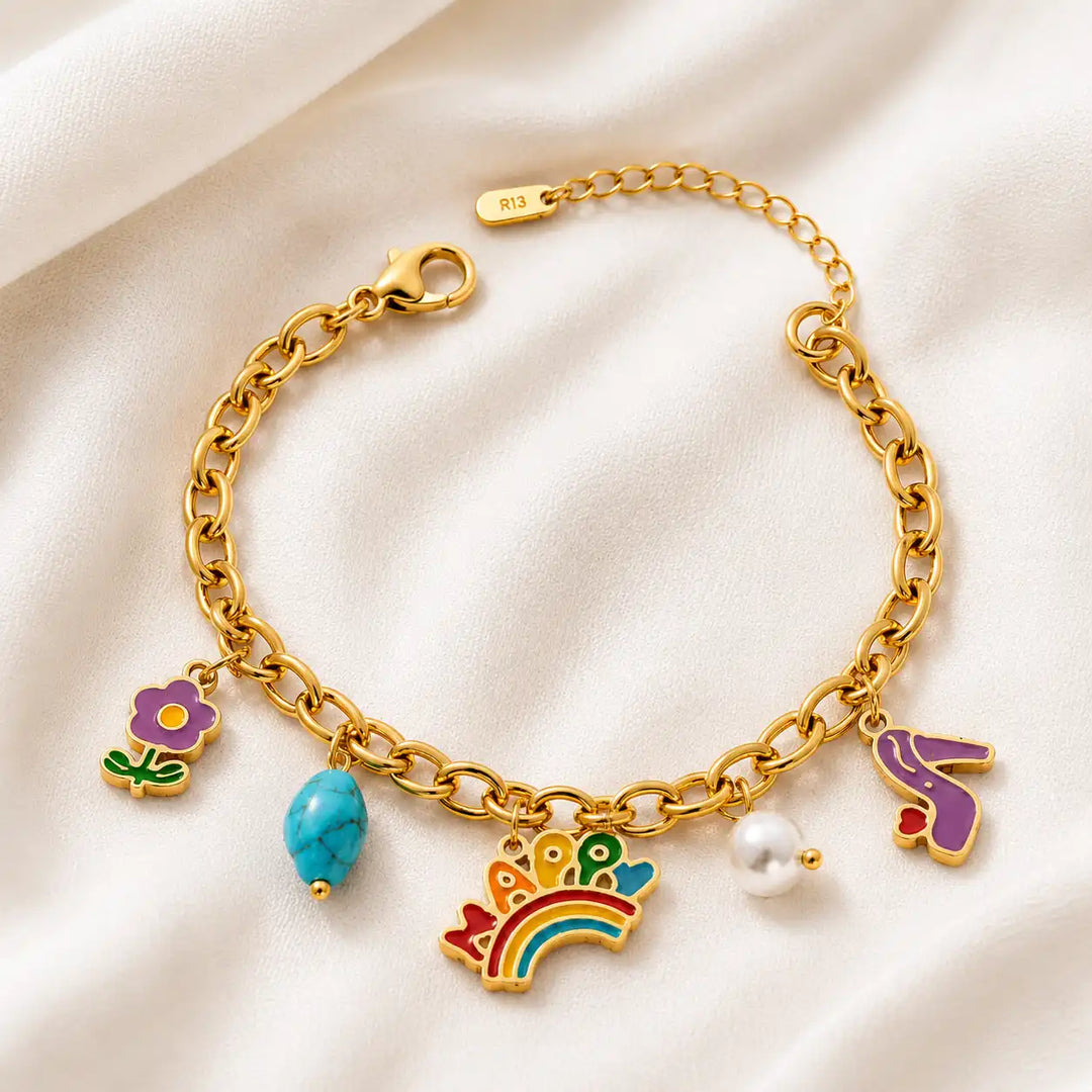 Rainbow Reverie Charm bracelet