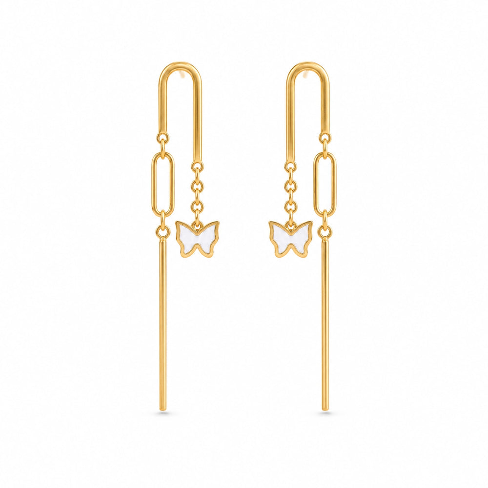 Lumière Butterfly Threader Earrings