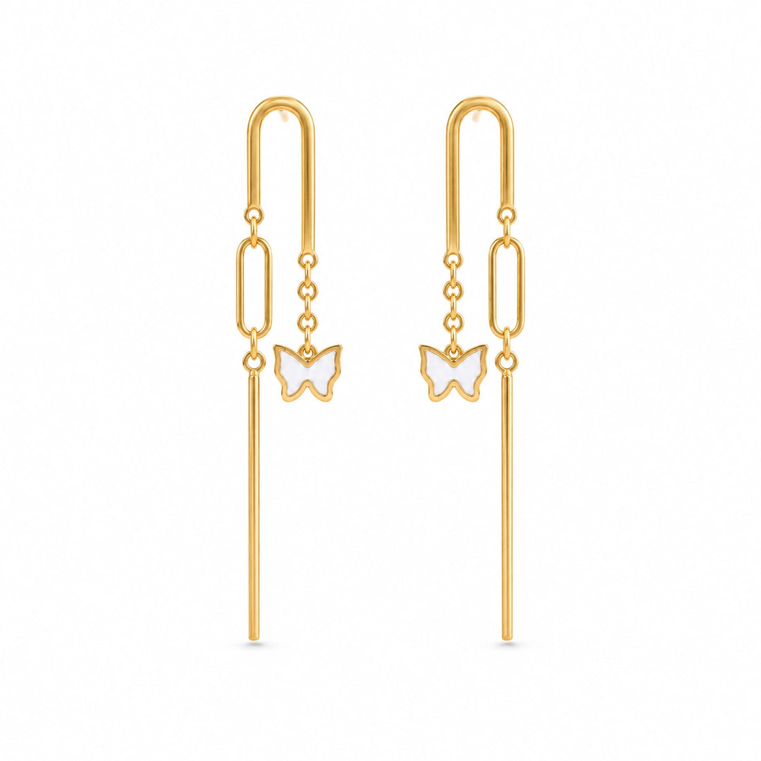Lumière Butterfly Threader Earrings