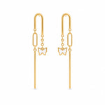 Load image into Gallery viewer, Lumière Butterfly Threader Earrings
