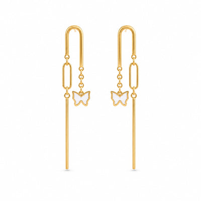 Lumière Butterfly Threader Earrings