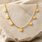 Load image into Gallery viewer, Golden Heart Cascade Necklace

