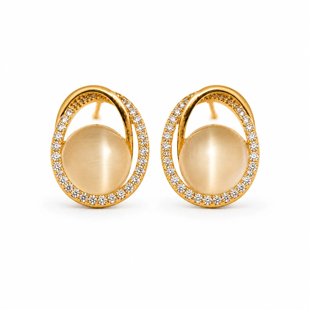 Golden Halo Studs