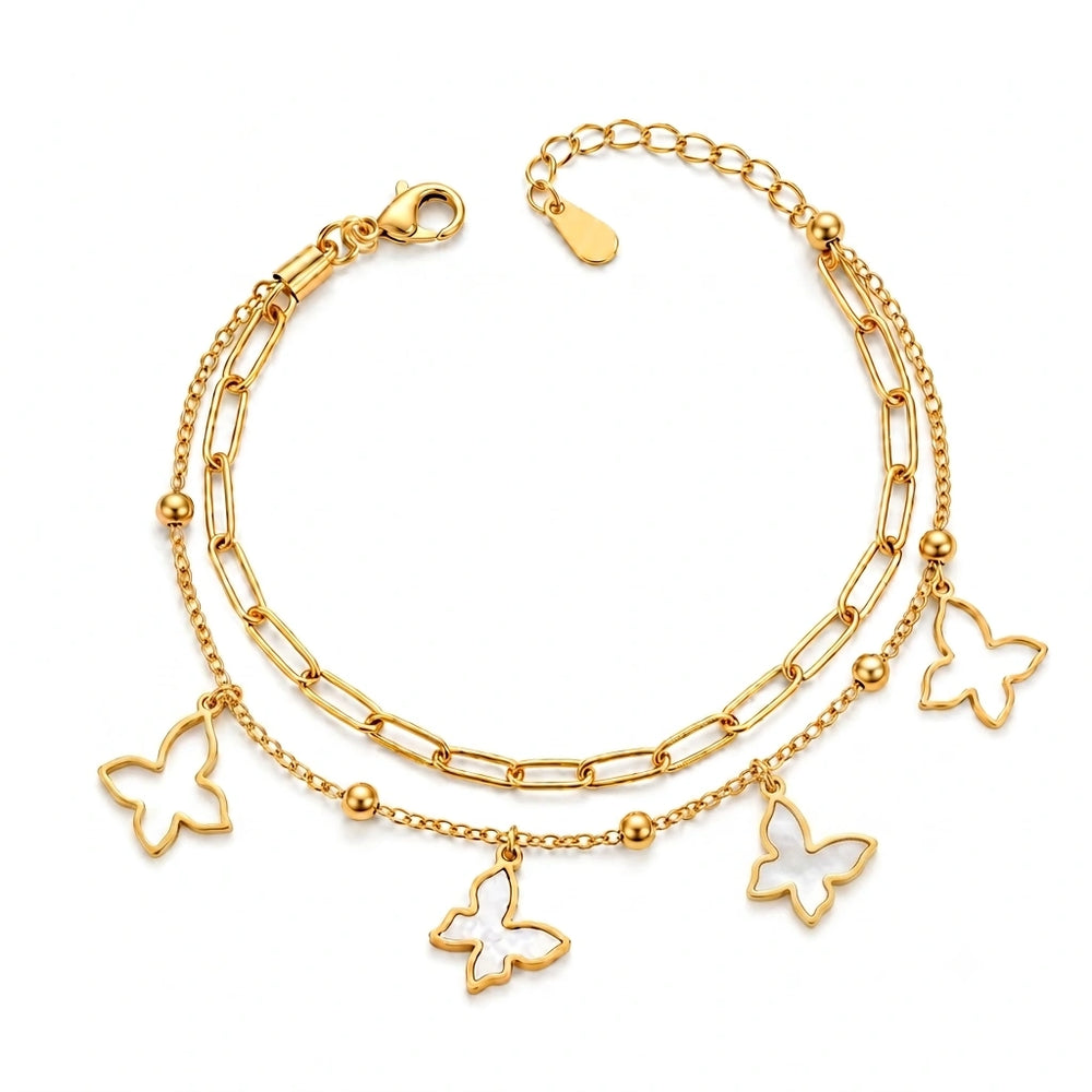 Flutter Layered Butterfly Bracelet