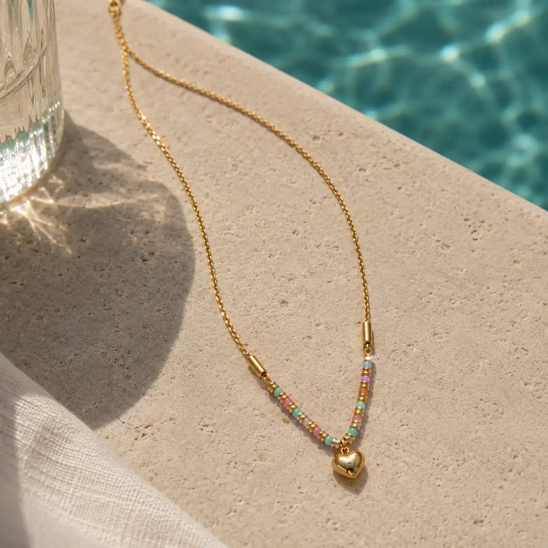 Pastel Love Heart Necklace