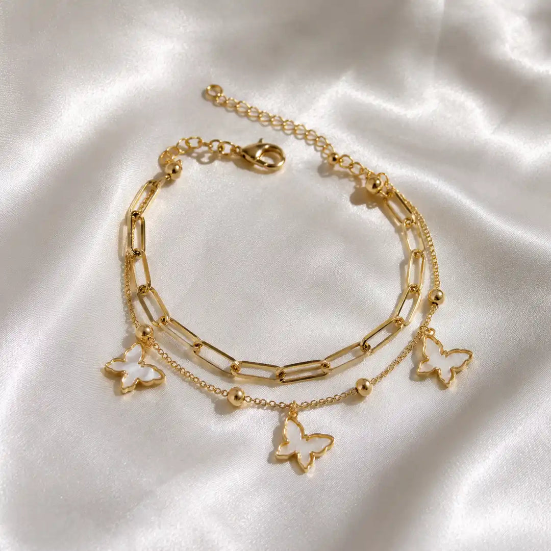 Flutter Layered Butterfly Bracelet