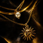 Load image into Gallery viewer, Solar Pearl Layered Necklace
