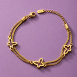 Load image into Gallery viewer, Golden Butterfly Chain Bracelet
