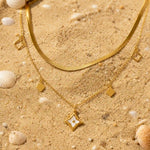 Load image into Gallery viewer, Geometric Drop Layered Necklace

