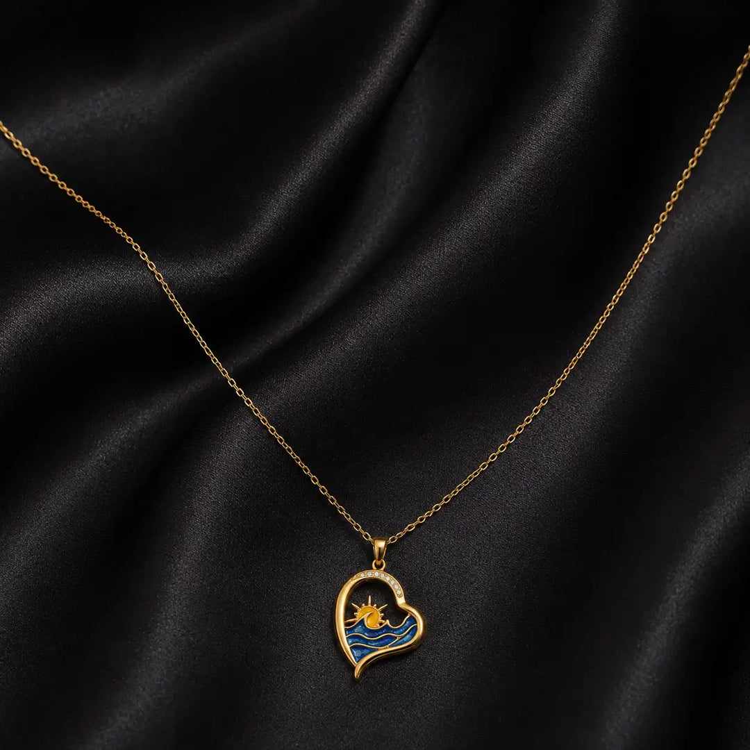Ocean Heart Necklace