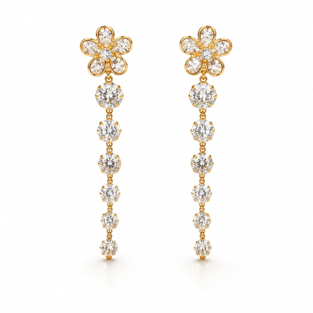 Celestial Bloom Statement Earrings