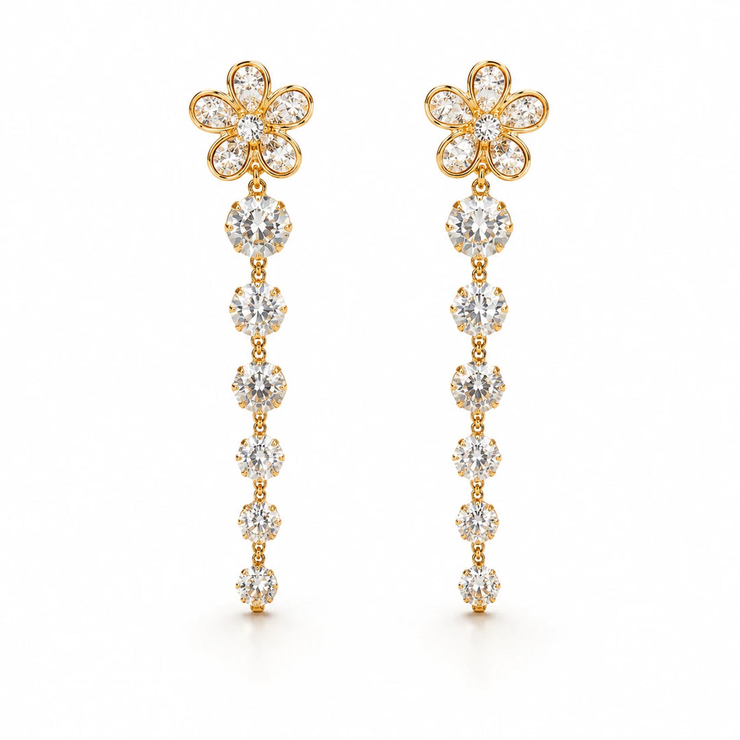 Celestial Bloom Statement Earrings