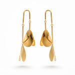 Load image into Gallery viewer, Abstract Leaf Dangle Earrings
