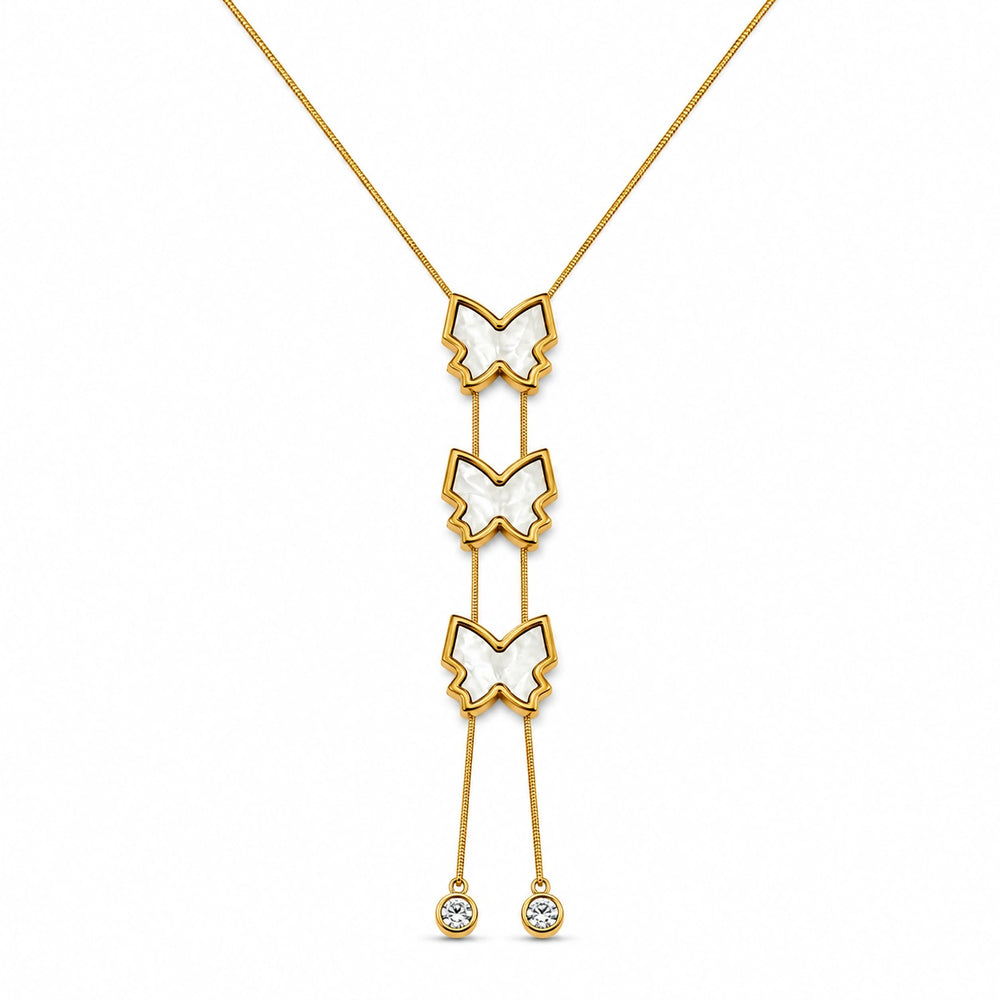 Flutterfall Lariat Necklace