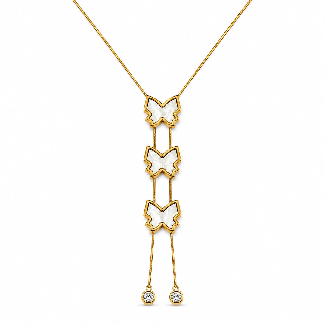 Flutterfall Lariat Necklace