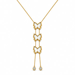 Flutterfall Lariat Necklace