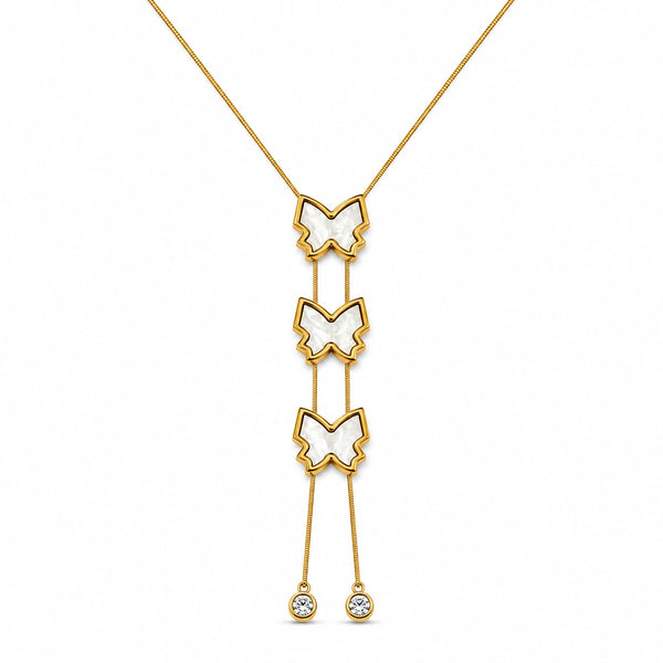 Flutterfall Lariat Necklace