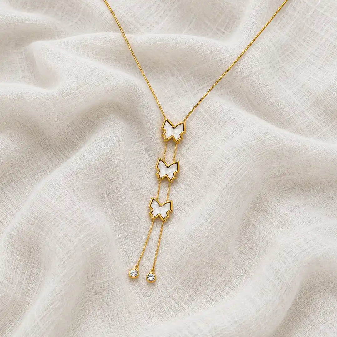 Flutterfall Lariat Necklace