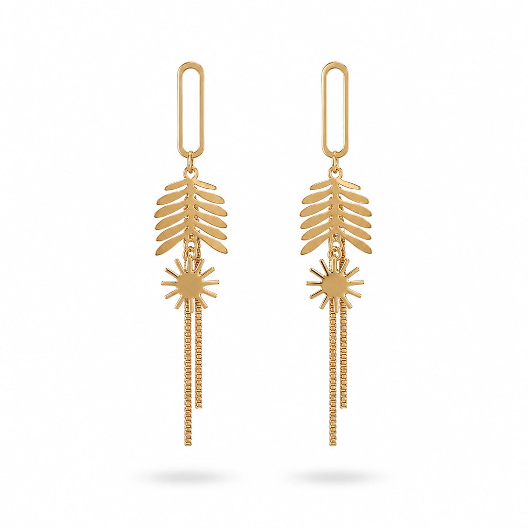 Celestial Chain Drop Earrings