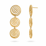 Load image into Gallery viewer, Triple Spiral Statement Earrings
