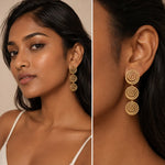 Load image into Gallery viewer, Triple Spiral Statement Earrings
