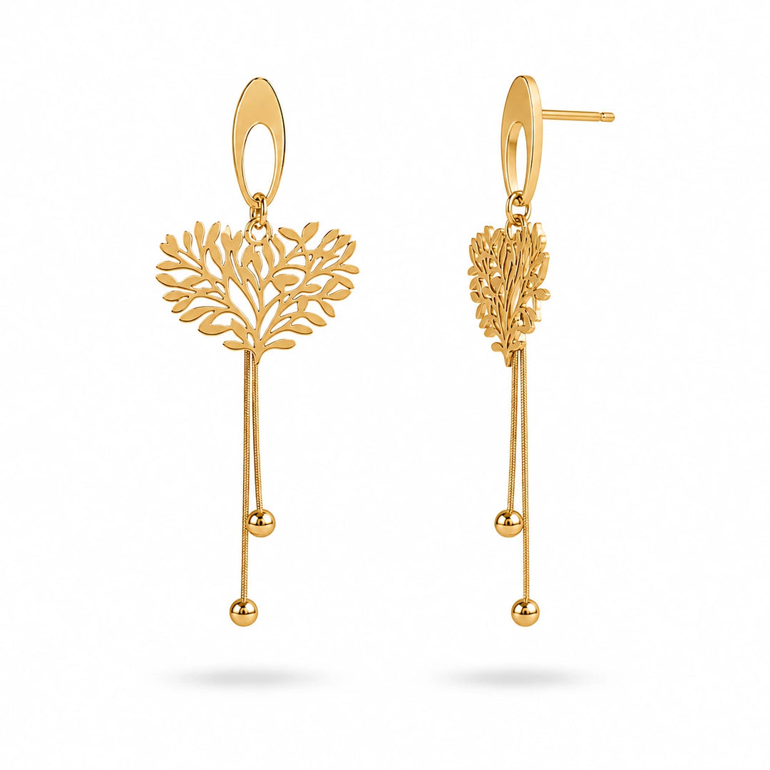 Nature-Inspired Drop Earrings