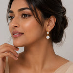 Load image into Gallery viewer, Pearl Drop Crystal Earrings
