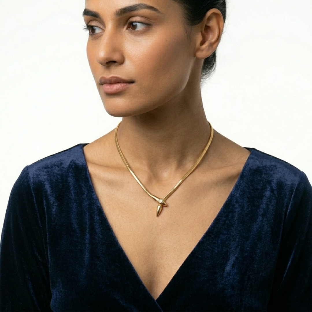 Serpent Charm Necklace