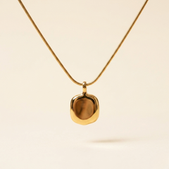 Molten Gold Pendant Necklace